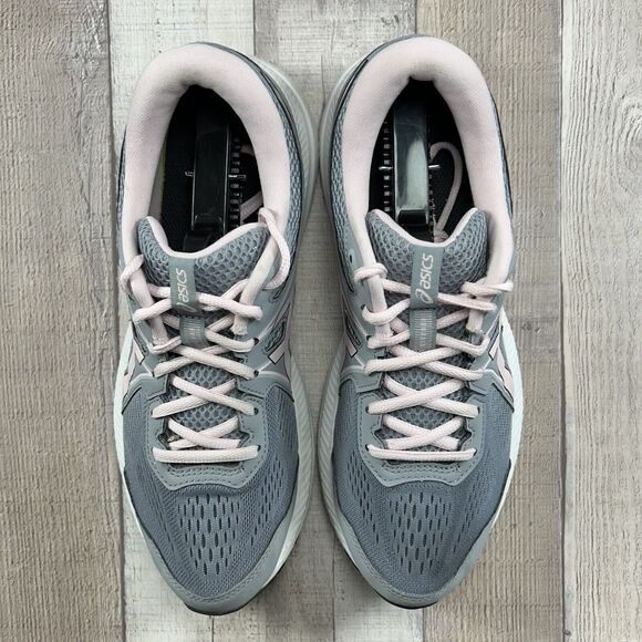 Asics Gel Contend 7 Women's Running Shoes Sneaker Gray Pink Size 11 1012A911 - Picture 4 of 16